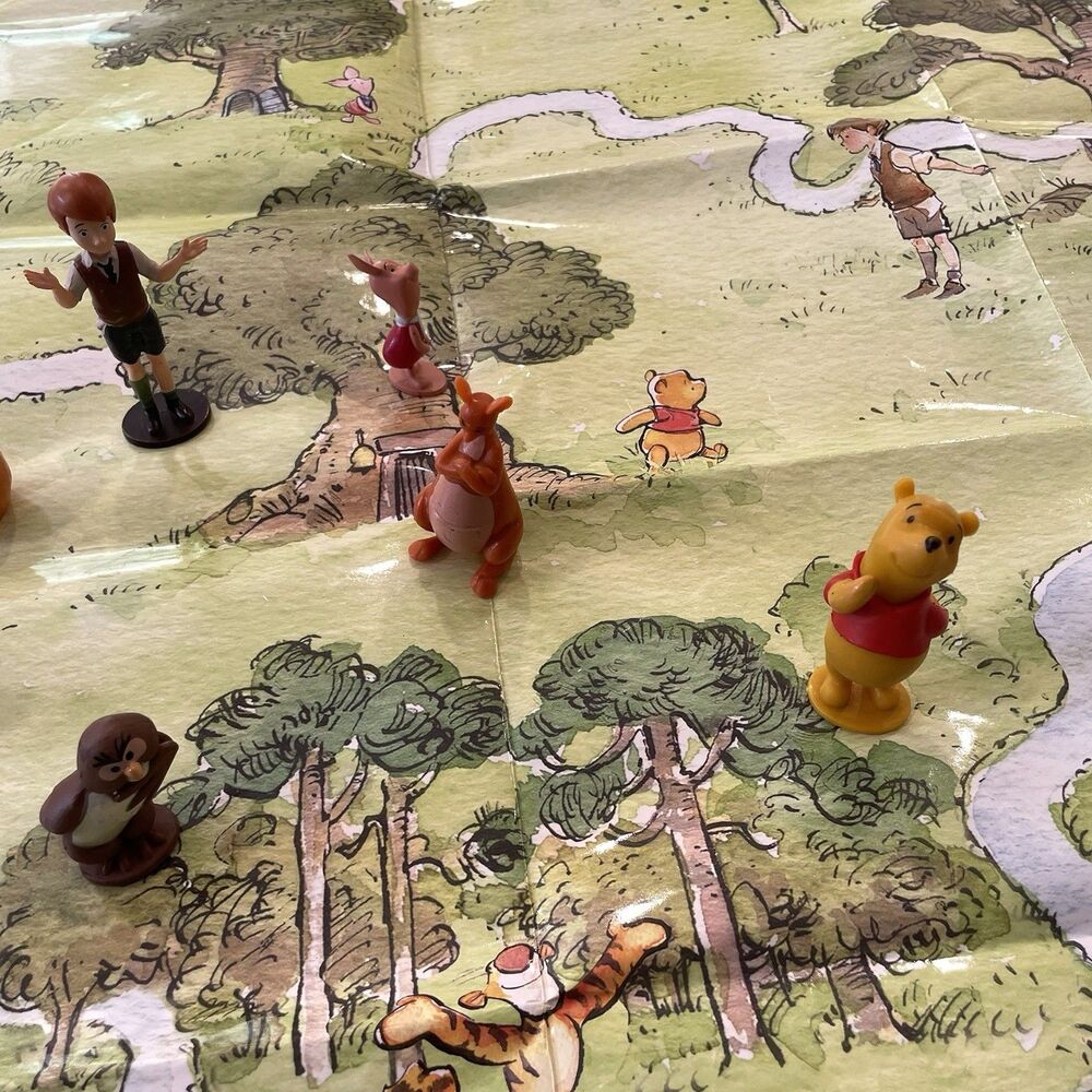 Winnie The Pooh Figure Set 10 Pieces With Poster Play set Disney Cake Toppers - Picture 5 of 5